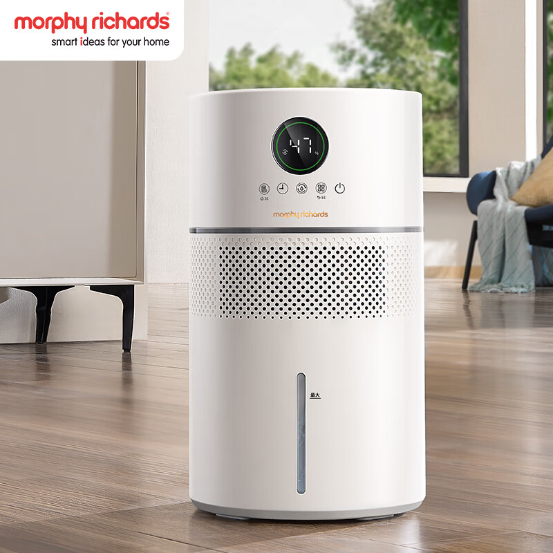 摩飞电器(MORPHY RICHARDS)无雾加湿器 轻音除菌【4L无雾款】99.99%抗菌MR2805 白 / 台