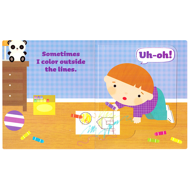 [正版]噢 很抱歉 英文原版进口 Uh-oh! I’m Sorry 礼貌行为指导翻翻书纸板 色彩丰富 0-3岁启蒙宝宝高清大图