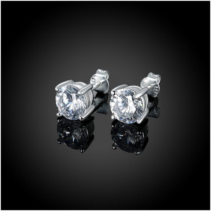 E064 Silver Earrings 925纯银耳环日韩耳钉女气质百搭简约防过敏送女朋友七夕情人节礼物
