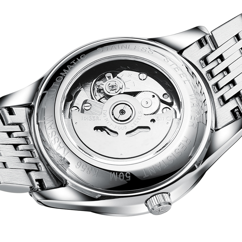 卡梭(kassaw)手表时尚商务日历防水进口机芯自动机械表男士手表男表k