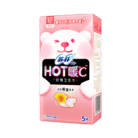 苏菲Sofy发热好暖卫生巾HOT暖℃暖腹热轻温感量大日用姨妈巾5片