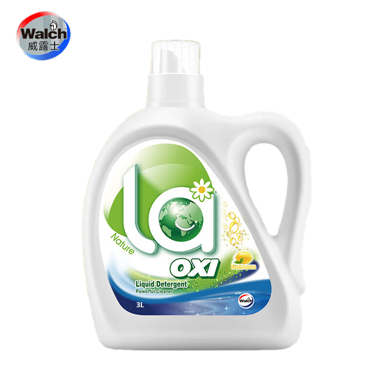 威露士la有氧洗衣液 柠檬香3L/瓶