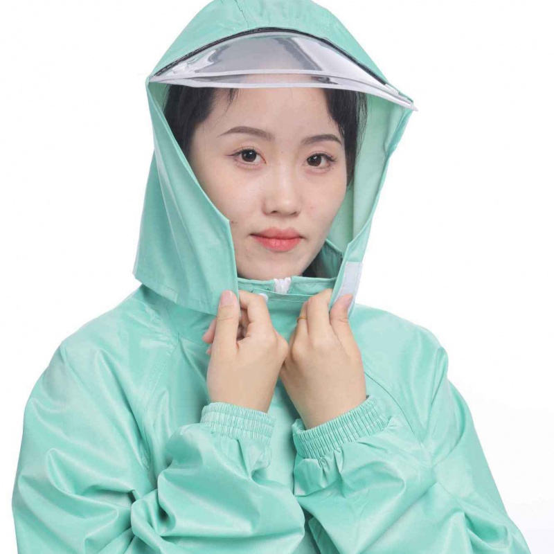 雨衣雨裤男女通用套装防暴雨马卡龙色防暴雨轻奢时尚雨衣雨披高清大图