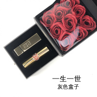 《七夕礼遇》七夕情人节Dior迪奥口红唇膏套装999 520爱你久久一生一世礼盒 9朵大红玫ysl13+ysl14灰盒