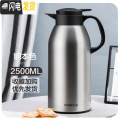三维工匠保温壶家用保温水壶大容量热水瓶不锈钢学生用宿舍开水暖壶暖水瓶 钢本色2500ML【暖心壶】[不锈钢外壳]_780
