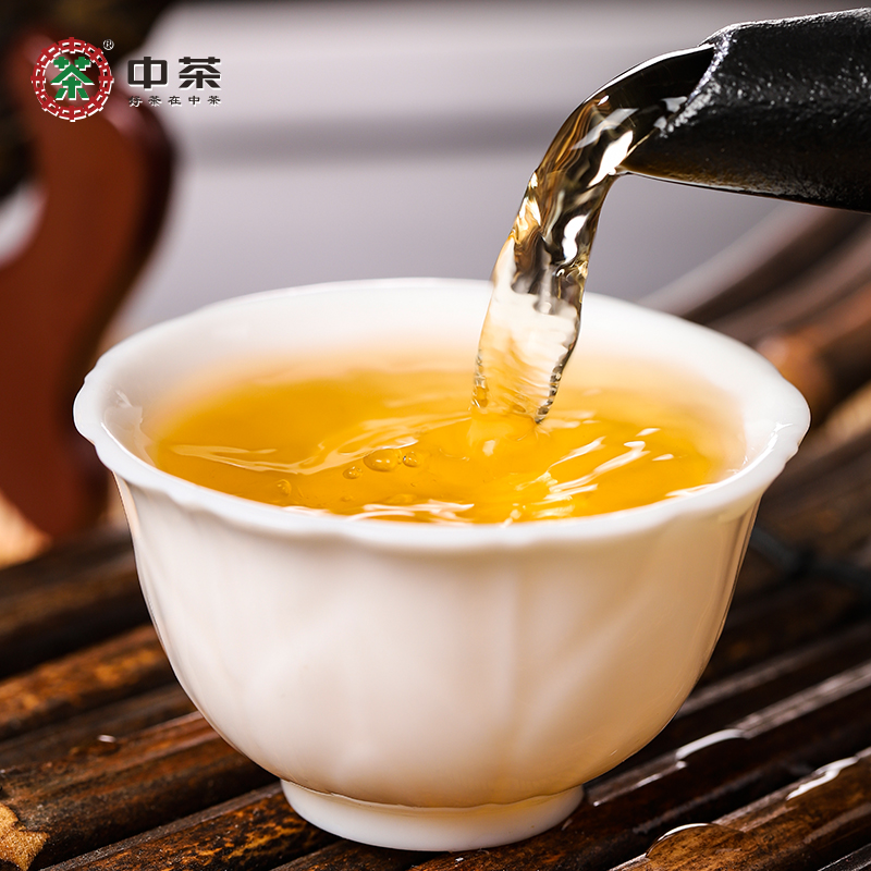 中茶醉月普洱茶紧压茶生普357g*7茶饼整提 云南普洱茶叶中华老字号高清大图