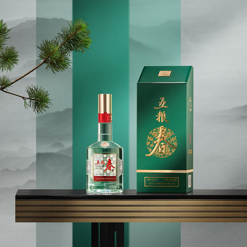 五粮液(wuliangye) 五粮春二代(菁萃)浓香型白酒 优级白酒 52度 550ml