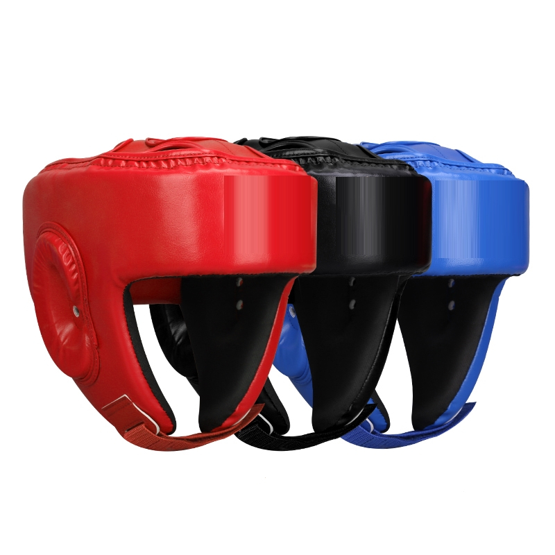 闪电客专业散打护头拳击头盔成人男女泰拳搏击格斗护脸头套跆拳道馆