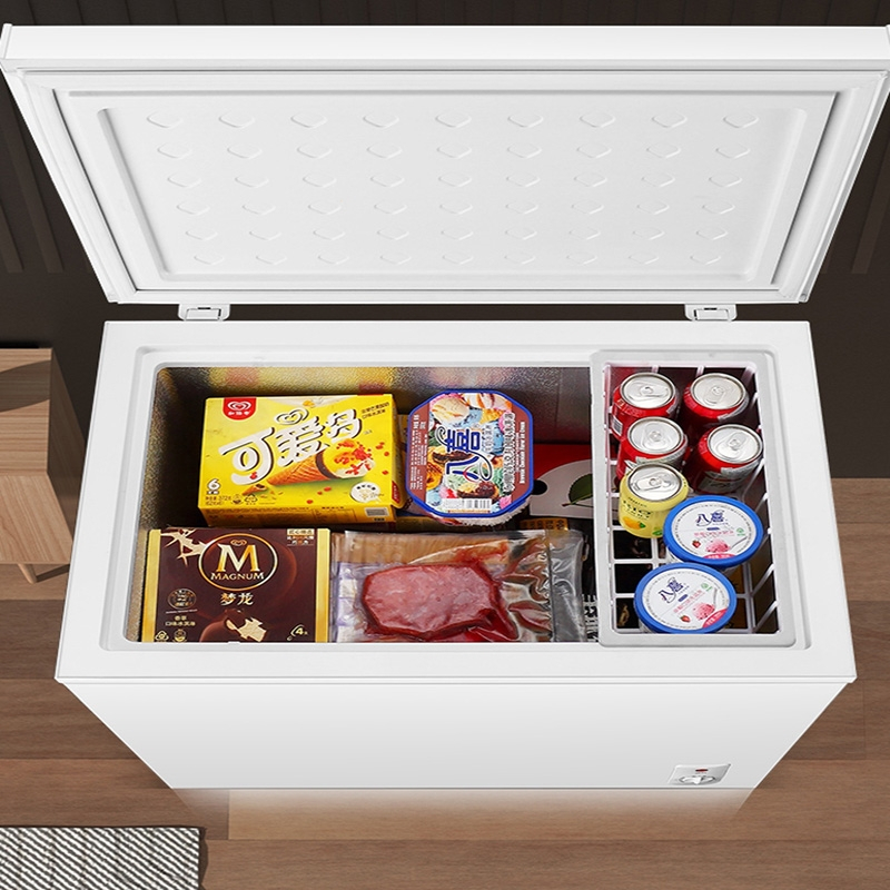 洛滑小冰柜家用冷冻小型冰柜保鲜冷冻两用冷柜家用双温冰柜_118标准款