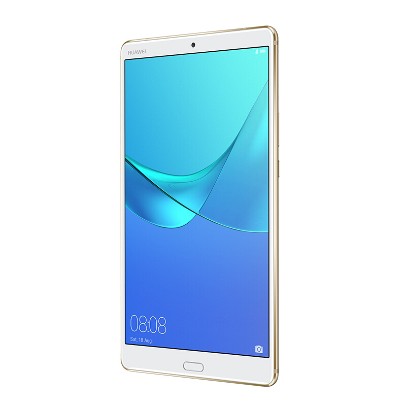 华为(HUAWEI) M5 8.4英寸 平板电脑(哈曼卡顿音效 4G+64G 全网通 香槟金 保护套)