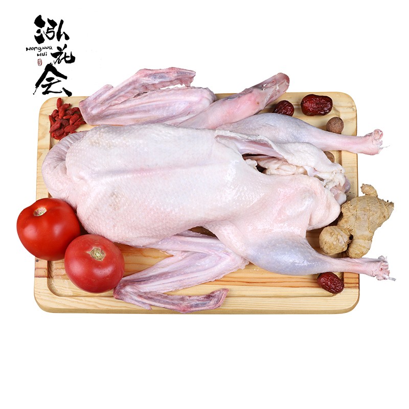 泓花会新鲜谷饲散养2年老鹅5.5-6.5斤装