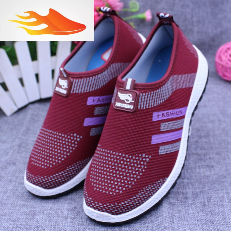 FISH BASKET冬季老人奶奶鞋套脚老北京布鞋女棉鞋防滑中年妈妈鞋加绒保暖女鞋休闲鞋