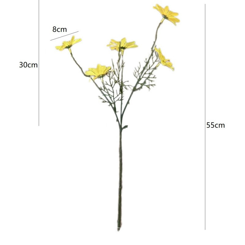 仿真花束工程装饰花假花 小雏菊 100支装 红莲