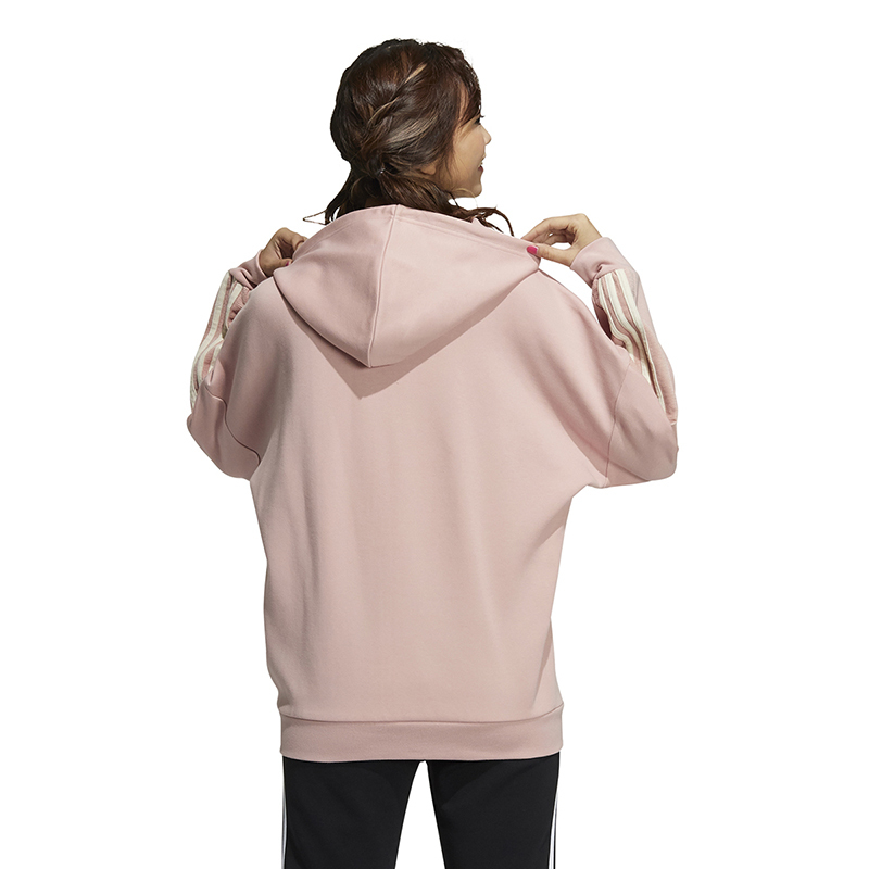 adidas neo x smiley 联名款w smly hdy 字母印花运动套头连帽卫衣 女