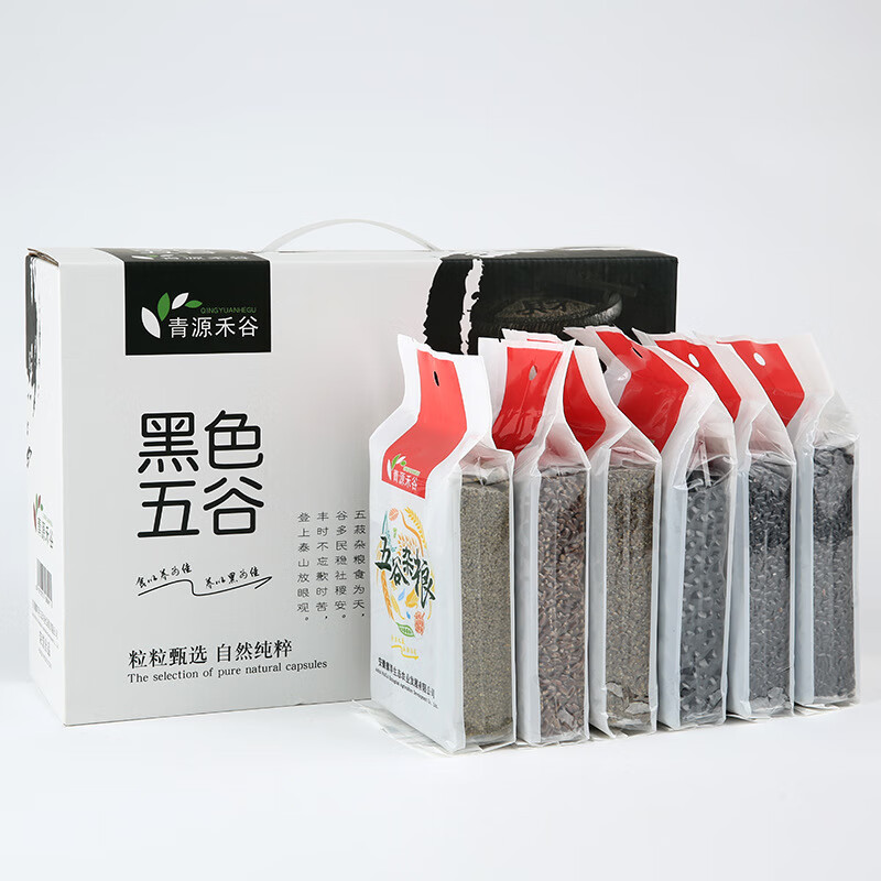 拾叶觅秋黑五谷礼盒2190g/盒高清大图
