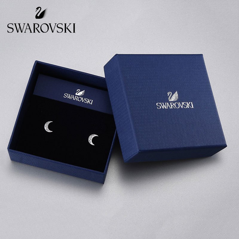 [直营]施华洛世奇(SWAROVSKI) CRYSTAL WISHES MOON 欧美风格女士耳钉耳饰 人造水晶 送恋人