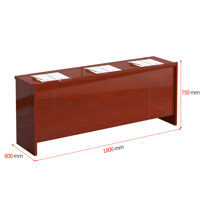 金扎特 会议室会议桌长条桌员工培训桌办公会议桌长桌1800*600*750mm高清大图