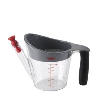 美国 奥秀OXO厨房工具油脂分离杯汤汁油脂分离器汤油分离杯油汤过滤杯透明2 CUP(500ml)