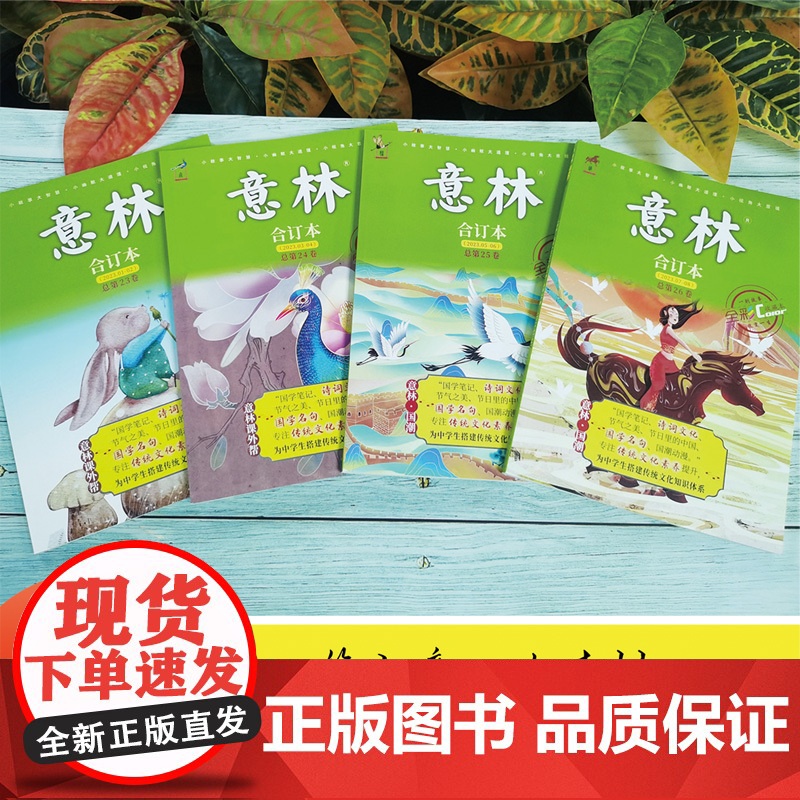 2023年意林全彩版合订本兔飞猛进全套4册 意林体作文素材大全初中版少年版初中生杂货七年级高中版过刊期刊彩绘版2024中高清大图