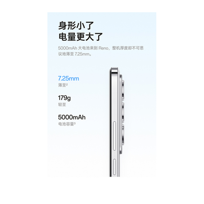 OPPO Reno12 16GB+512GB 晨雾蓝 超美小直屏 安卓Live图 长续航智能拍照 AI影像5G手机