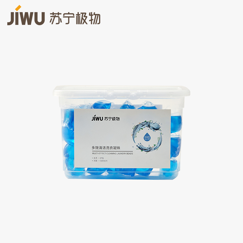 苏宁极物 多效清洁洗衣凝珠浓缩洗衣液 40颗*10g 0.4kg