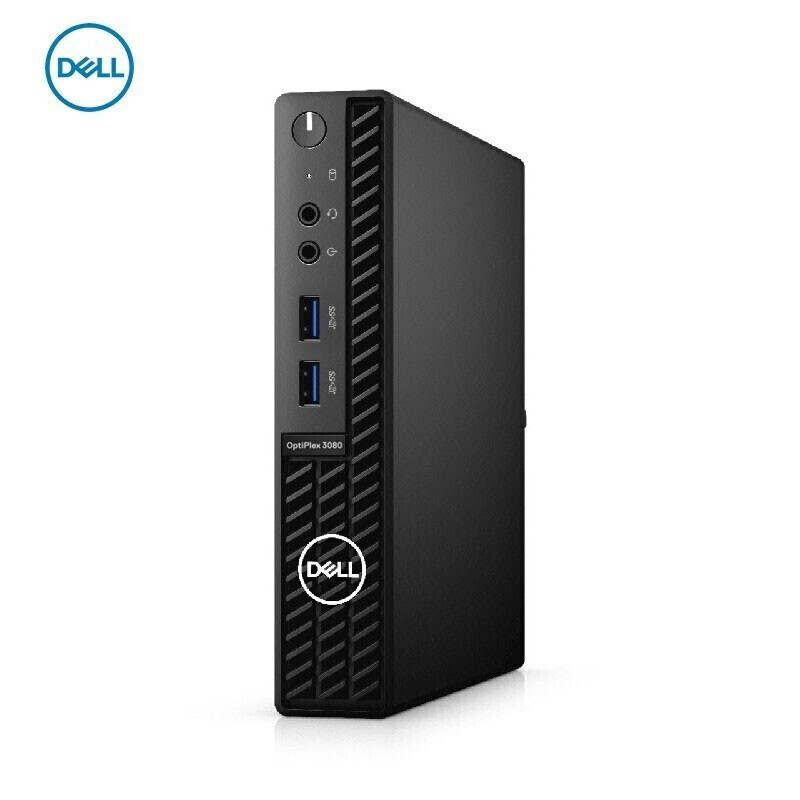 戴尔(DELL) OptiPlex 3080MFF 微型台式电脑迷你小主机 i3-10100T/4G/128G固态/3年