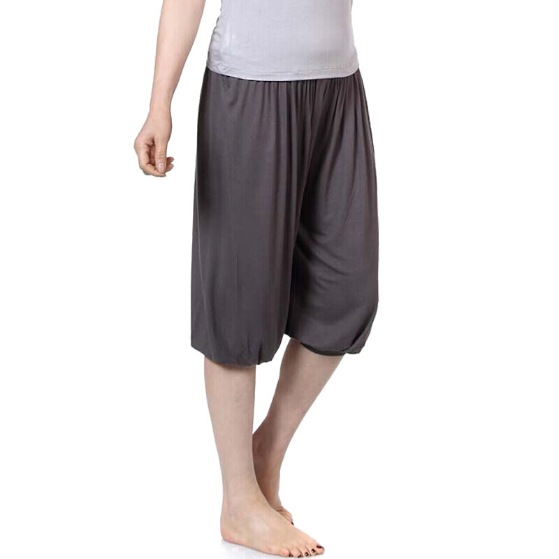 2018瑜伽裤室内灯笼裤健身裤子秋夏莫代尔广场舞禅修服太极服