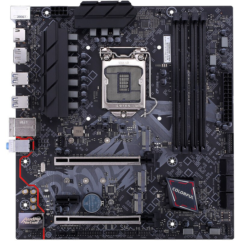 七彩虹(colorfulz490m-plus v20游戏电竟主板支持英特尔10代cpu单主板