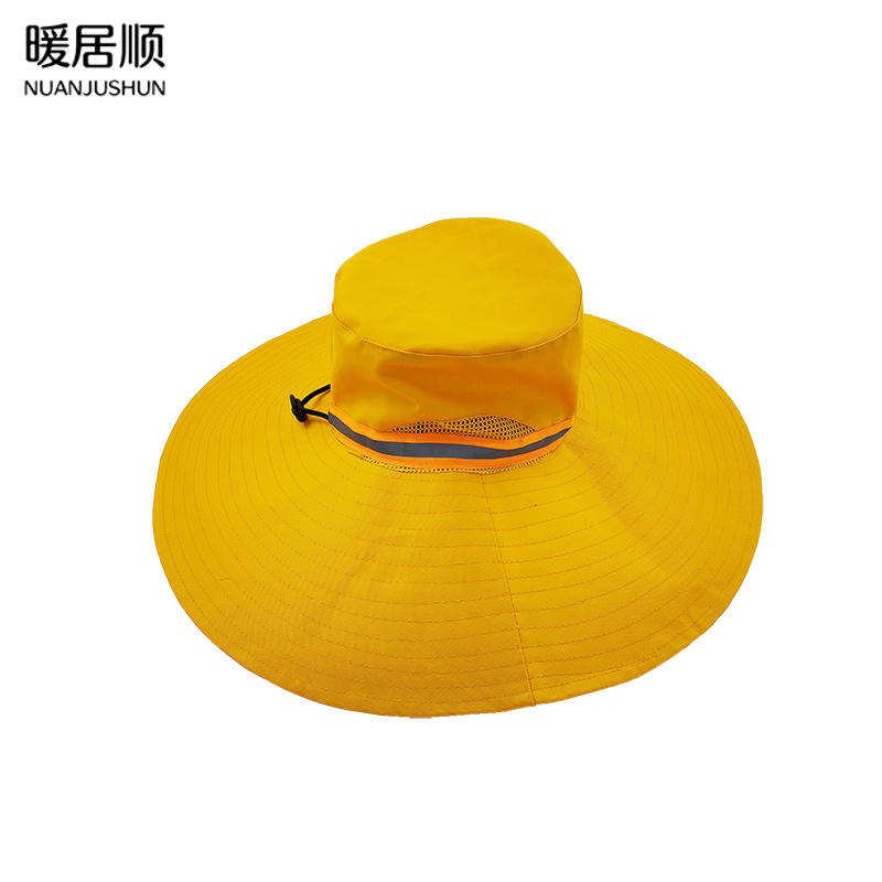 暖居顺 大帽檐纱网遮阳帽 YQ1079 顶高清大图