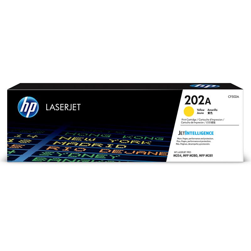 惠普(hp) 硒鼓CF500A黄色202A硒鼓适用于M254nw 254dw 280nw
