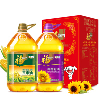 （厂家直营店）【JOY联名款】福临营养组合套装 全程可追溯 葵花籽油+金产地玉米油 3.09L*2 中粮出品客户