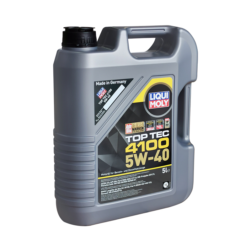 力魔(LIQUI MOLY) 顶技4100 全合成机油 5W-40 C3 SN 5L德国原装进口
