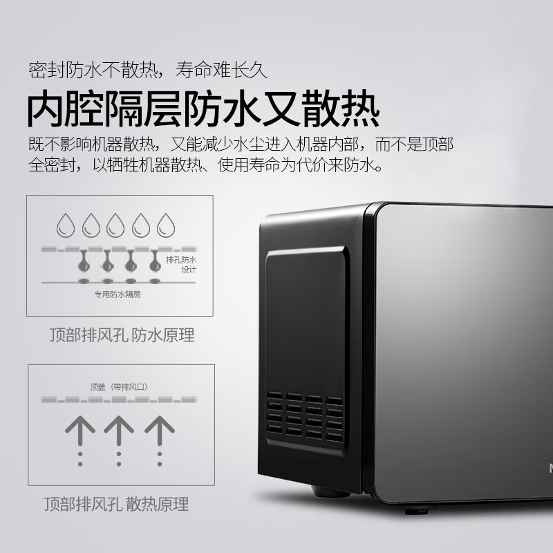 美菱(MELNG)微波炉20L容量700W功率快捷微波炉家用小型五档微波火力 MO-TV22001B高清大图