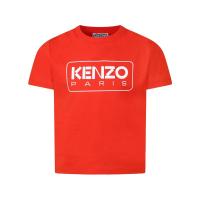 高田贤三(Kenzo)女孩运动短袖T恤棉质圆领直下摆百搭休闲套头衫