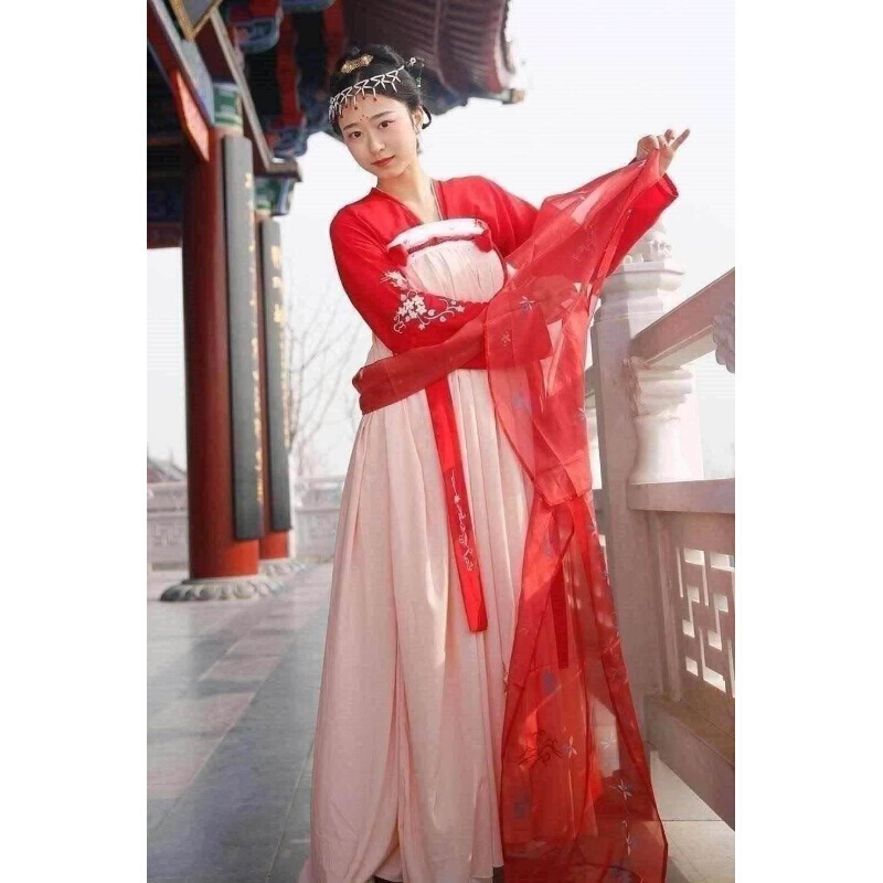 迪鲁奥(diluao)元朝改良华服开幕雪姬抖音女小龙女路招摇古装简约