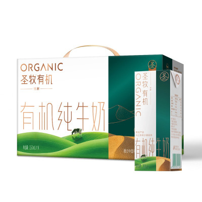 圣牧 全程有机纯牛奶 优醇 250ml*10盒年货礼盒