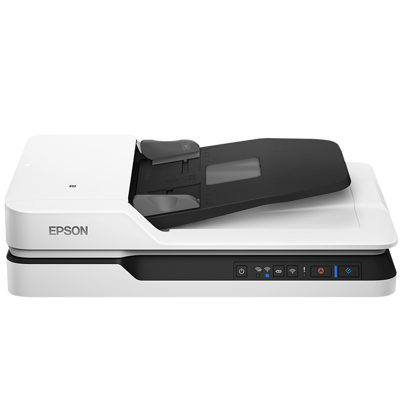 爱普生(Epson) DS-1660W A4高速彩色文档平板式+ADF馈纸式扫描仪(Wi-Fi功能 支持NFC)白色高清大图