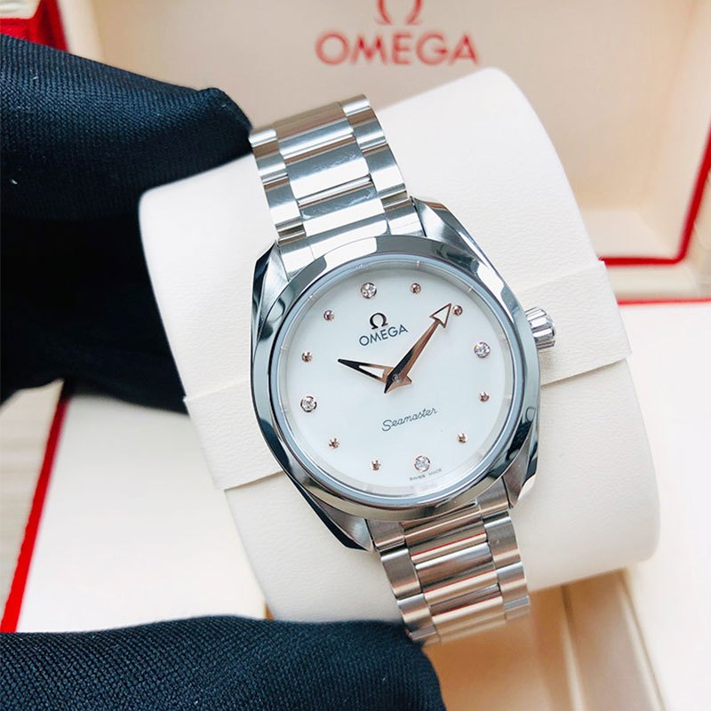 欧米茄omega瑞士手表欧米茄女表海马系列aquaterra石英表女表