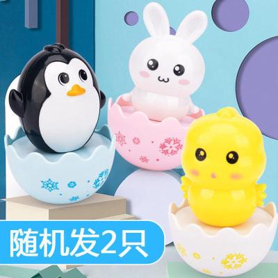 小只不倒翁[随机2只] 不倒翁玩具婴幼儿童3-6-9-12个月宝宝益智男女小孩0大号摇铃铛1岁