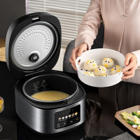 美的(Midea)电饭煲 家用电饭锅2-8人大容量 前置大面板5升/L智能预约多功能煲汤煮粥煮米饭锅RE529