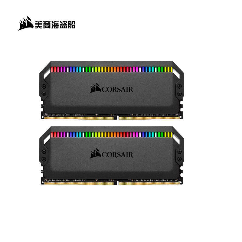 美商海盗船(USCORSAIR)32GB(16G×2)套装DDR4 4000 台式机内存条 统治者铂金CMT RGB灯条高清大图