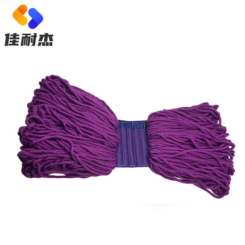 佳耐杰 超细纤维拖把头蜈蚣绳拖把头 紫色加大400g/个高清大图
