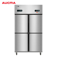 澳柯玛(AUCMA) 厨房冰箱VCF-650D 冷藏冷冻双温四门冰箱4开门大容量冷柜饭店后厨冷藏冷冻展示柜食品储藏箱