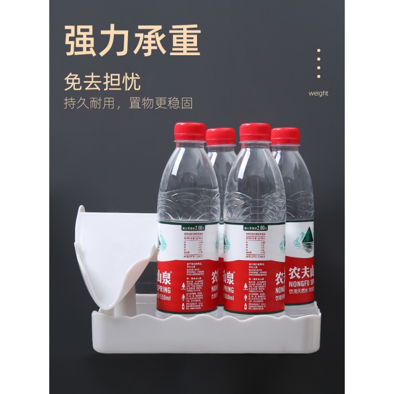 卫生间壁挂式肥皂盒浴室免打孔置物架放香皂沥水创意双层粘贴挂墙 三维工匠 荷花少女粉两个套装高清大图