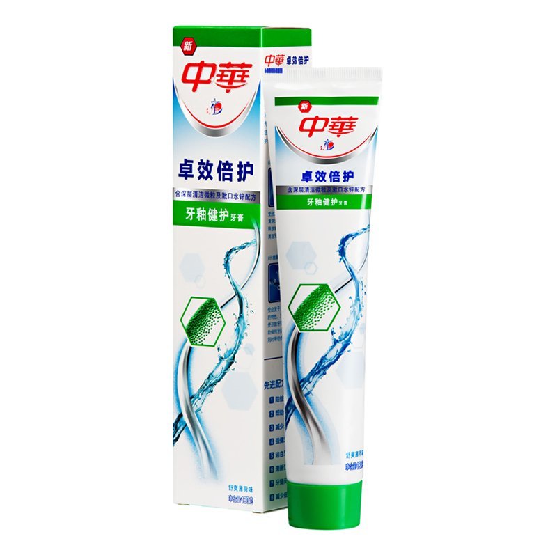 中华卓效倍护牙釉健护牙膏180g*2+炫闪皓白牙膏75g