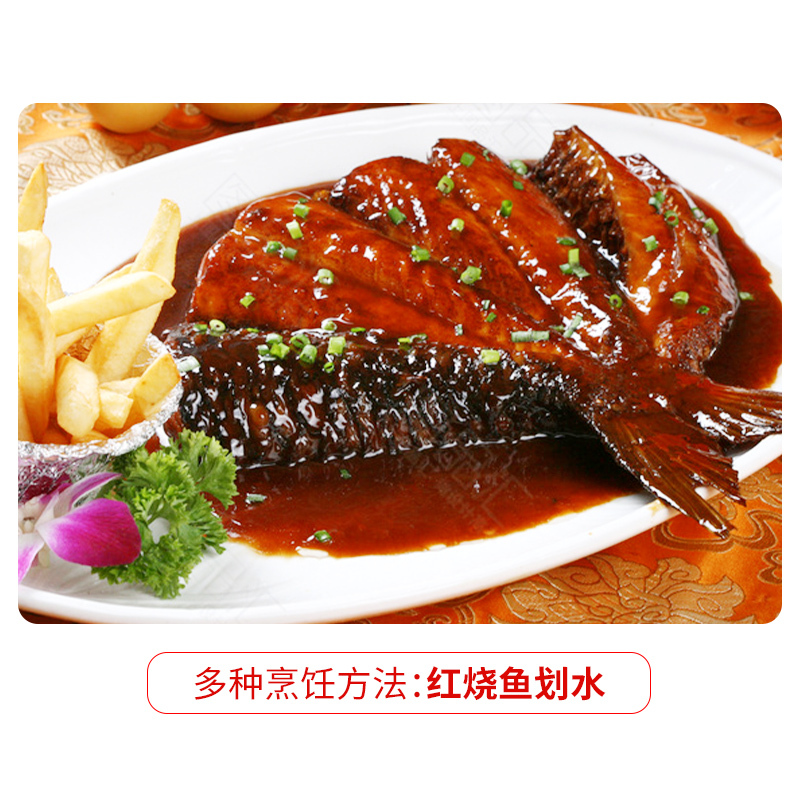 千岛鱼先生 千岛湖鳙鱼尾 红烧鱼划水红烧鱼尾食材 500g*2