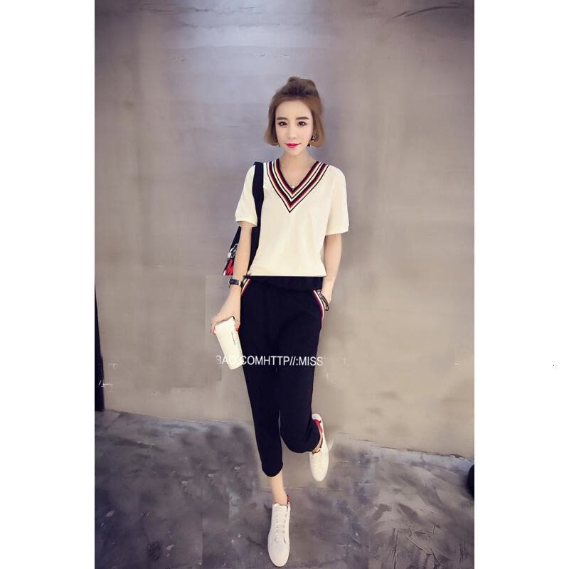 迪鲁奥(DILUAO)LYL 哺乳套装外出时尚夏季哺乳装休闲运动服套装短袖裤产后外出两件套浦乳衣F27-45图片