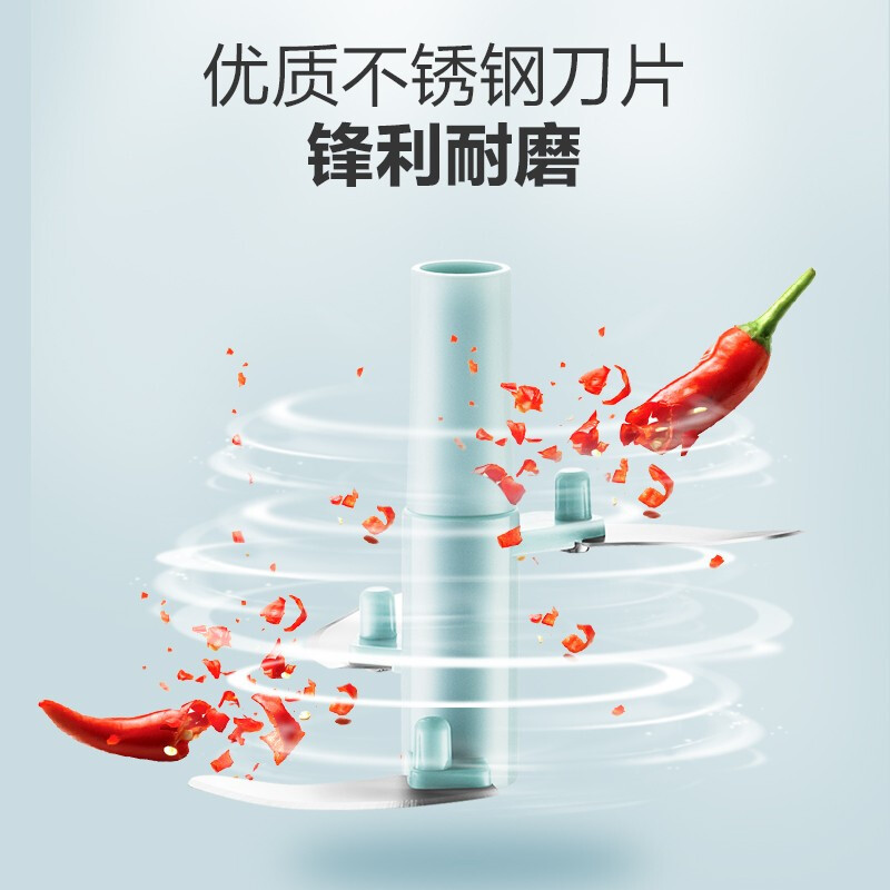 苏泊尔(SUPOR)蒜泥器手动压蒜捣蒜泥神器打蒜蓉大蒜搅碎机切绞拉蒜末家用组合KG40AB10+KG40AB10