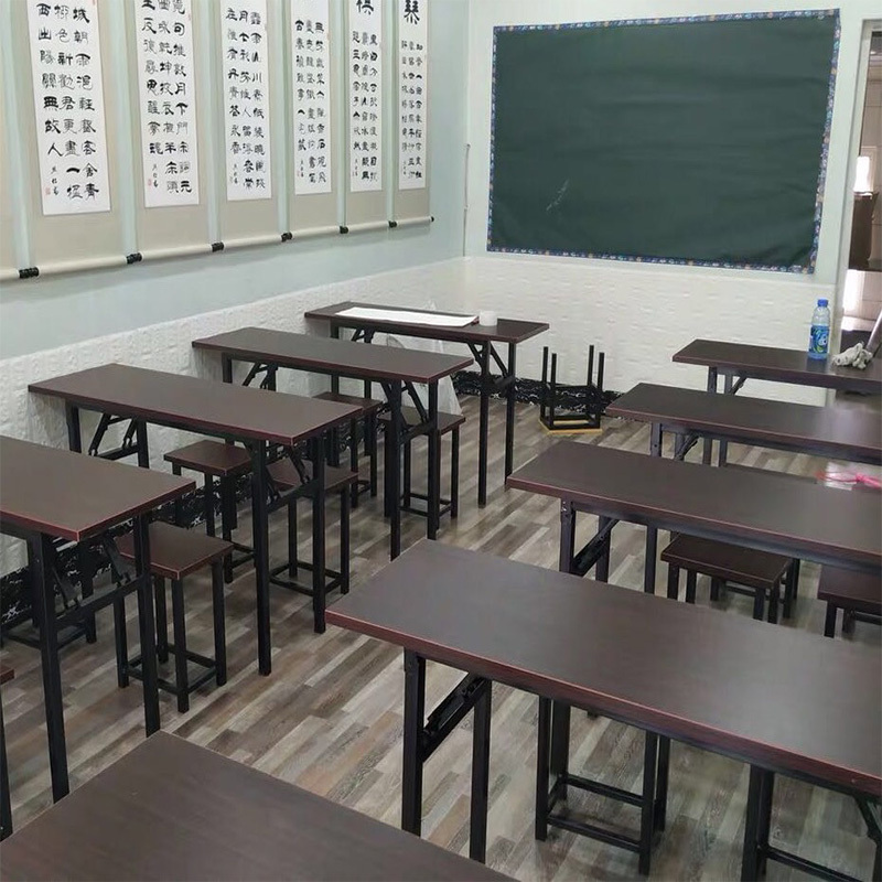 中小学生补习课桌椅闪电客辅导班培训班折叠桌子学校教室书桌托管班