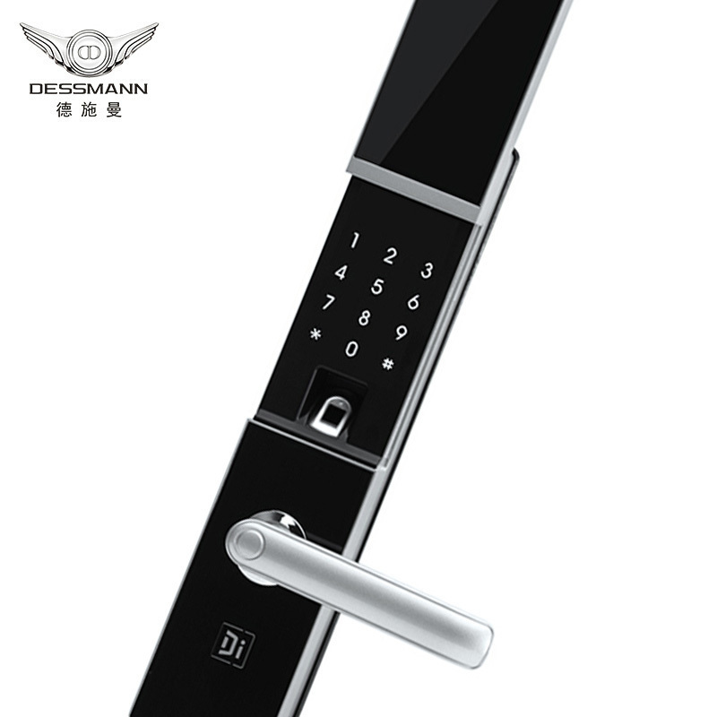 德施曼（DESSMANN）T710P指纹锁电子门锁64位虚拟密码锁APP指纹密码卡片钥匙开门ios;Android星夜银